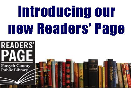 Readers  rejoice! Our new web page, just for you, is finally here.