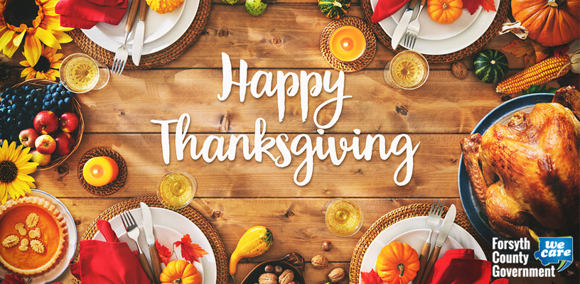 Forsyth County offices will be closed for Thanksgiving