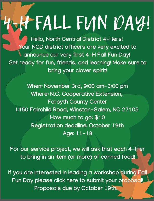 4H Fall Fun Day