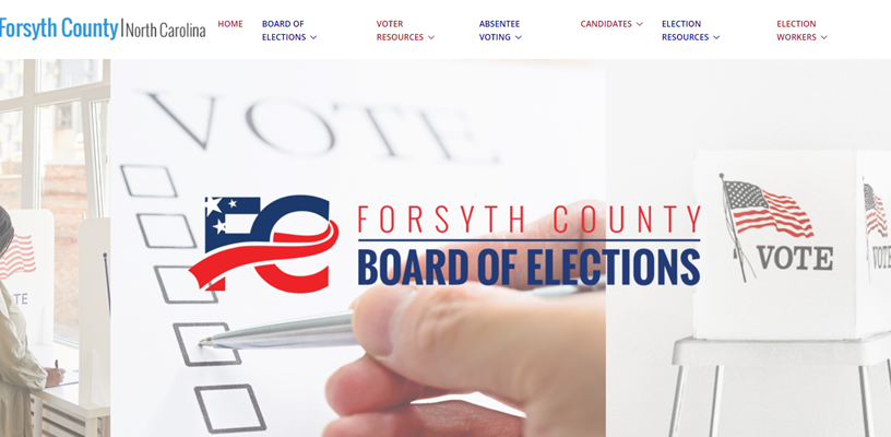 Forsyth County Board of Elections has new website