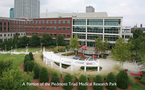 A portion of the Piedmont Triad Medical Research Park